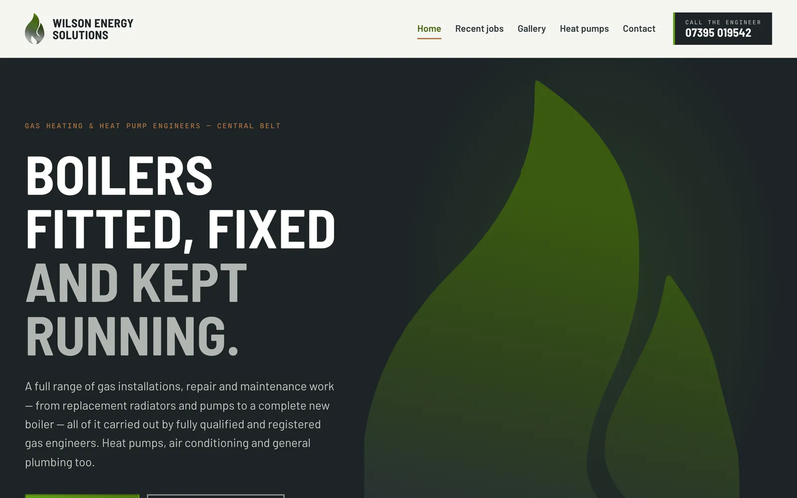 Wilson Energy Solutions homepage